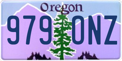 OR license plate 979ONZ