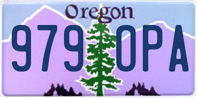 OR license plate 979OPA