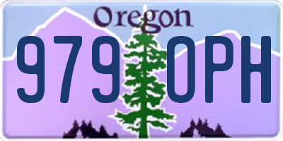 OR license plate 979OPH