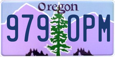 OR license plate 979OPM