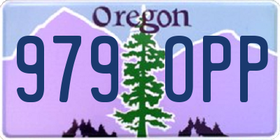 OR license plate 979OPP