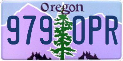 OR license plate 979OPR