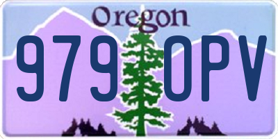 OR license plate 979OPV