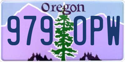 OR license plate 979OPW