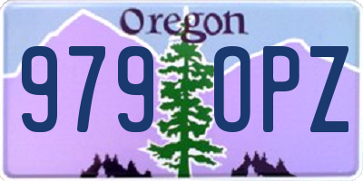 OR license plate 979OPZ