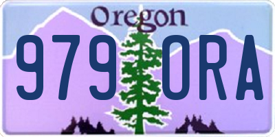 OR license plate 979ORA