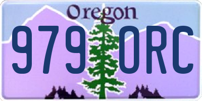 OR license plate 979ORC