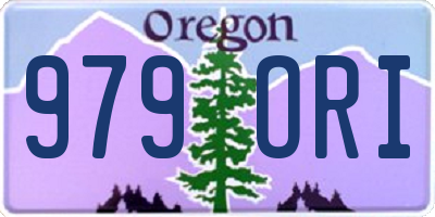 OR license plate 979ORI