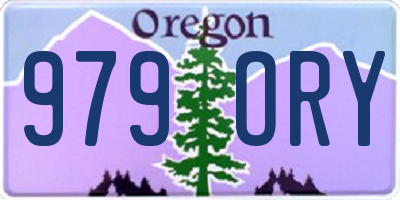 OR license plate 979ORY