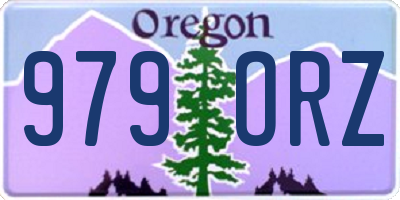 OR license plate 979ORZ