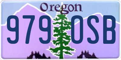 OR license plate 979OSB