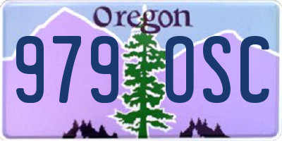 OR license plate 979OSC