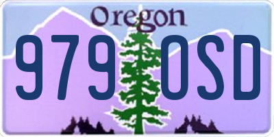 OR license plate 979OSD