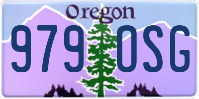 OR license plate 979OSG