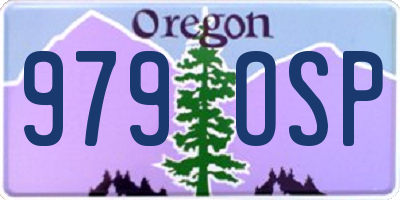 OR license plate 979OSP