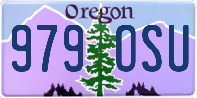 OR license plate 979OSU
