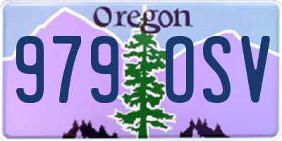 OR license plate 979OSV