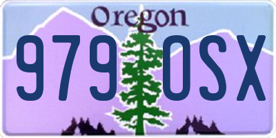 OR license plate 979OSX