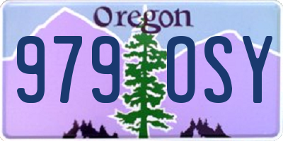 OR license plate 979OSY
