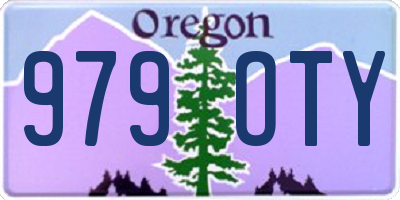 OR license plate 979OTY