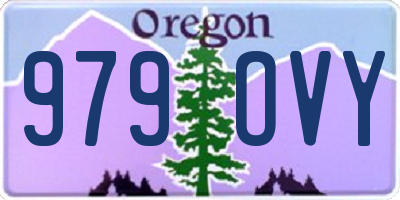 OR license plate 979OVY