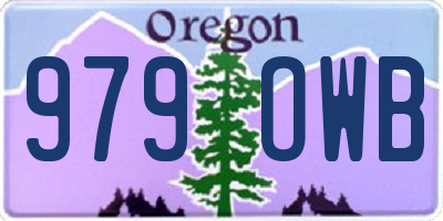 OR license plate 979OWB