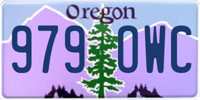 OR license plate 979OWC