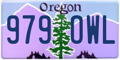 OR license plate 979OWL