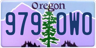 OR license plate 979OWO