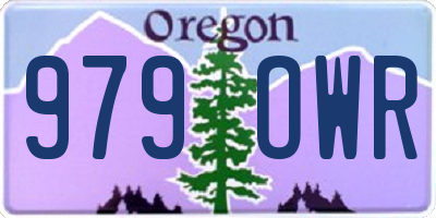 OR license plate 979OWR