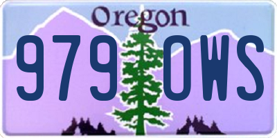 OR license plate 979OWS