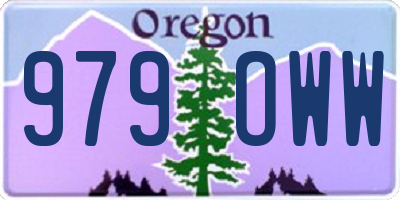 OR license plate 979OWW