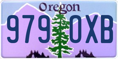 OR license plate 979OXB