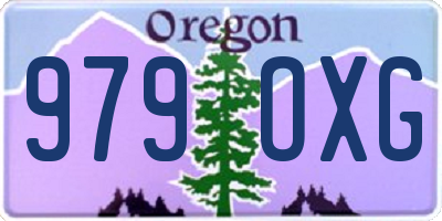 OR license plate 979OXG
