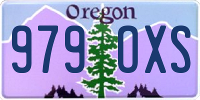 OR license plate 979OXS