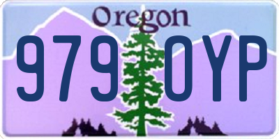 OR license plate 979OYP