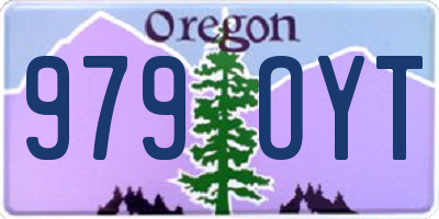 OR license plate 979OYT