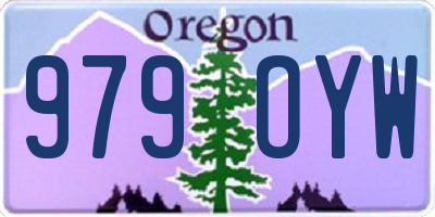 OR license plate 979OYW