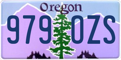 OR license plate 979OZS