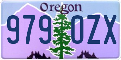 OR license plate 979OZX