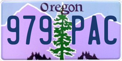 OR license plate 979PAC