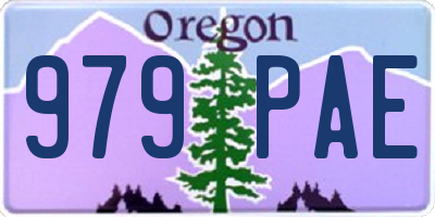 OR license plate 979PAE