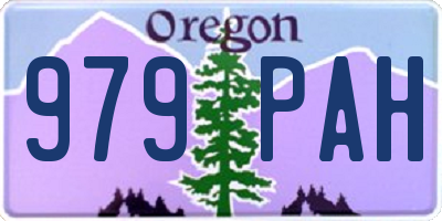 OR license plate 979PAH