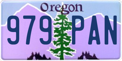 OR license plate 979PAN