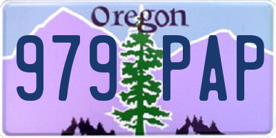 OR license plate 979PAP