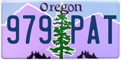 OR license plate 979PAT