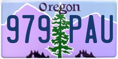 OR license plate 979PAU