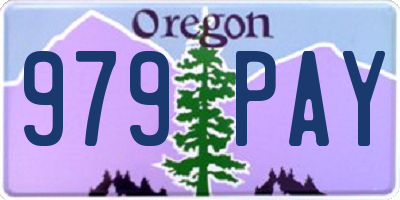 OR license plate 979PAY