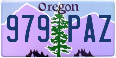 OR license plate 979PAZ