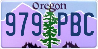 OR license plate 979PBC